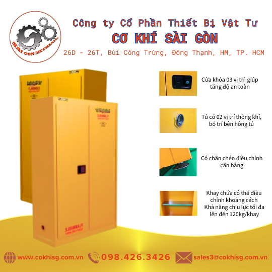 [cksg] tủ đựng vật tư chống cháy loại 2 của màu vàng