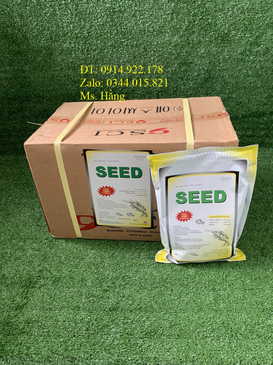 Men tiêu hóa SEED, men vi sinh nông to đường ruột, bổ sung vào thức ăn tôm cá