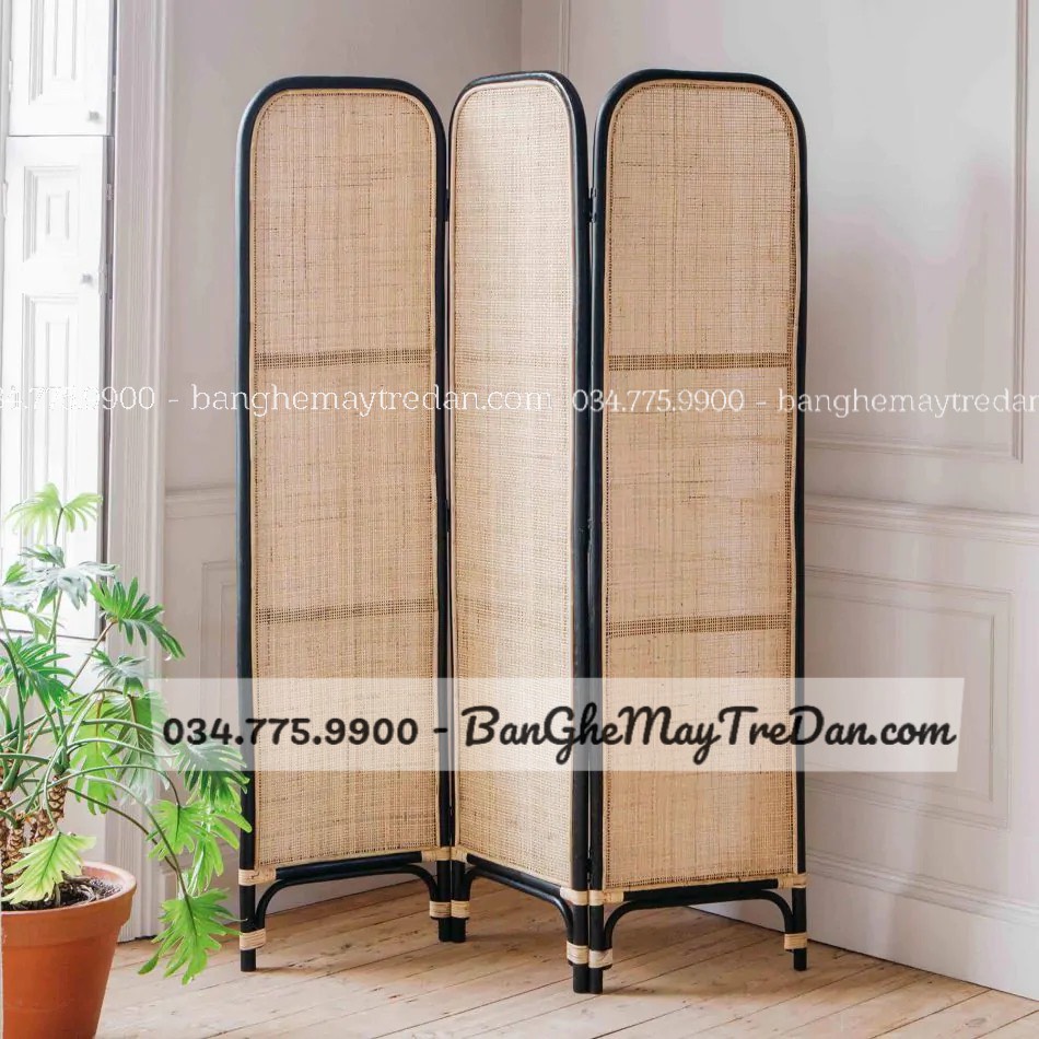Vách ngăn phòng mây tre - Mây Tre Lục Bình