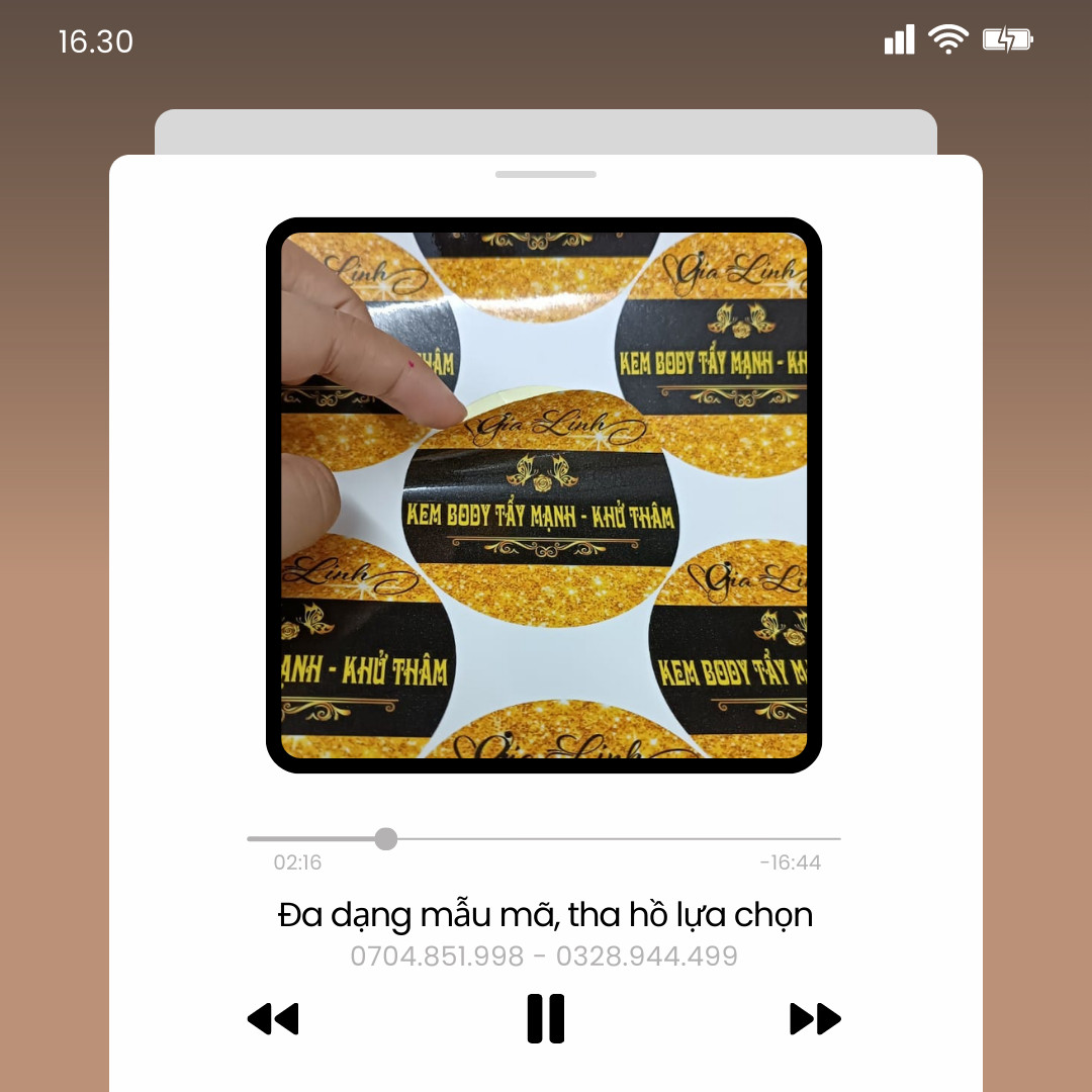 thiết kế in ấn tem nhãn