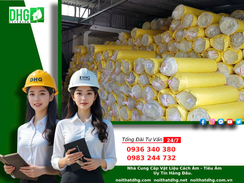 BÔNG THUỶ TINH GLASSWOOL – GIẢI PHÁP CÁCH ÂM, CÁCH NHIỆT HIỆU QUẢ