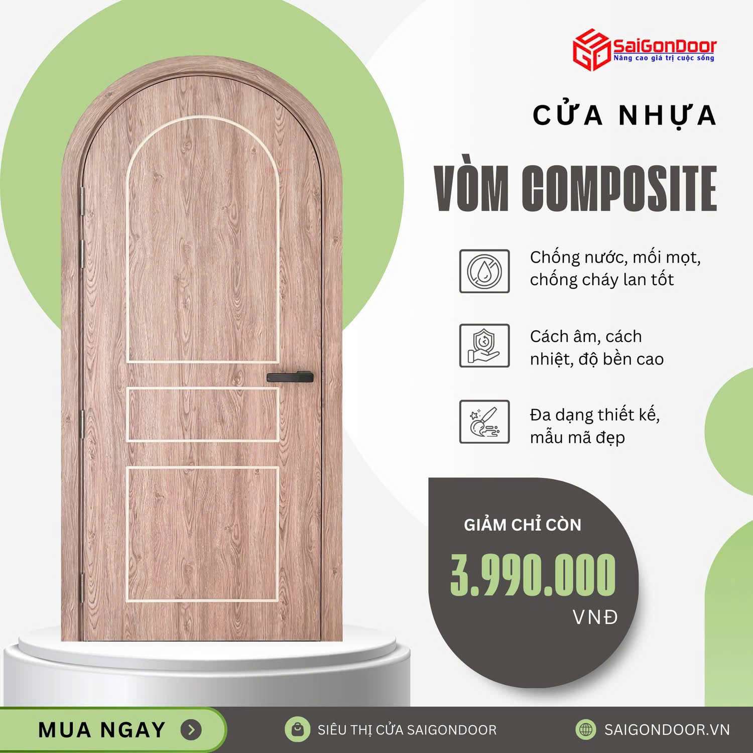 Cửa vòm Composite: Xu hướng thiết kế sang trọng và bí quyết lựa chọn tối ưu