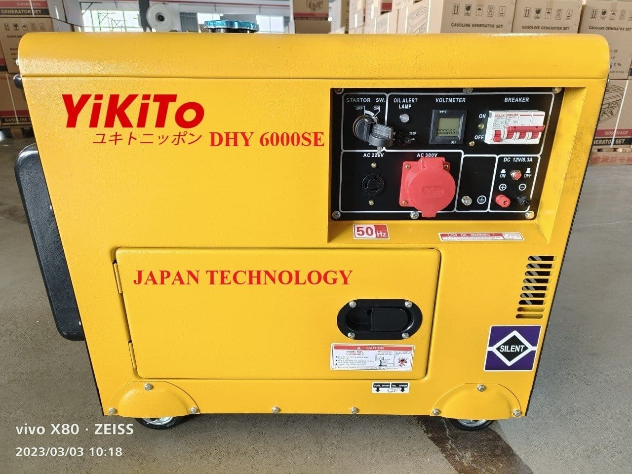 Máy Phát Điện Chống Ổn Ykikito nhật 6.0kw
