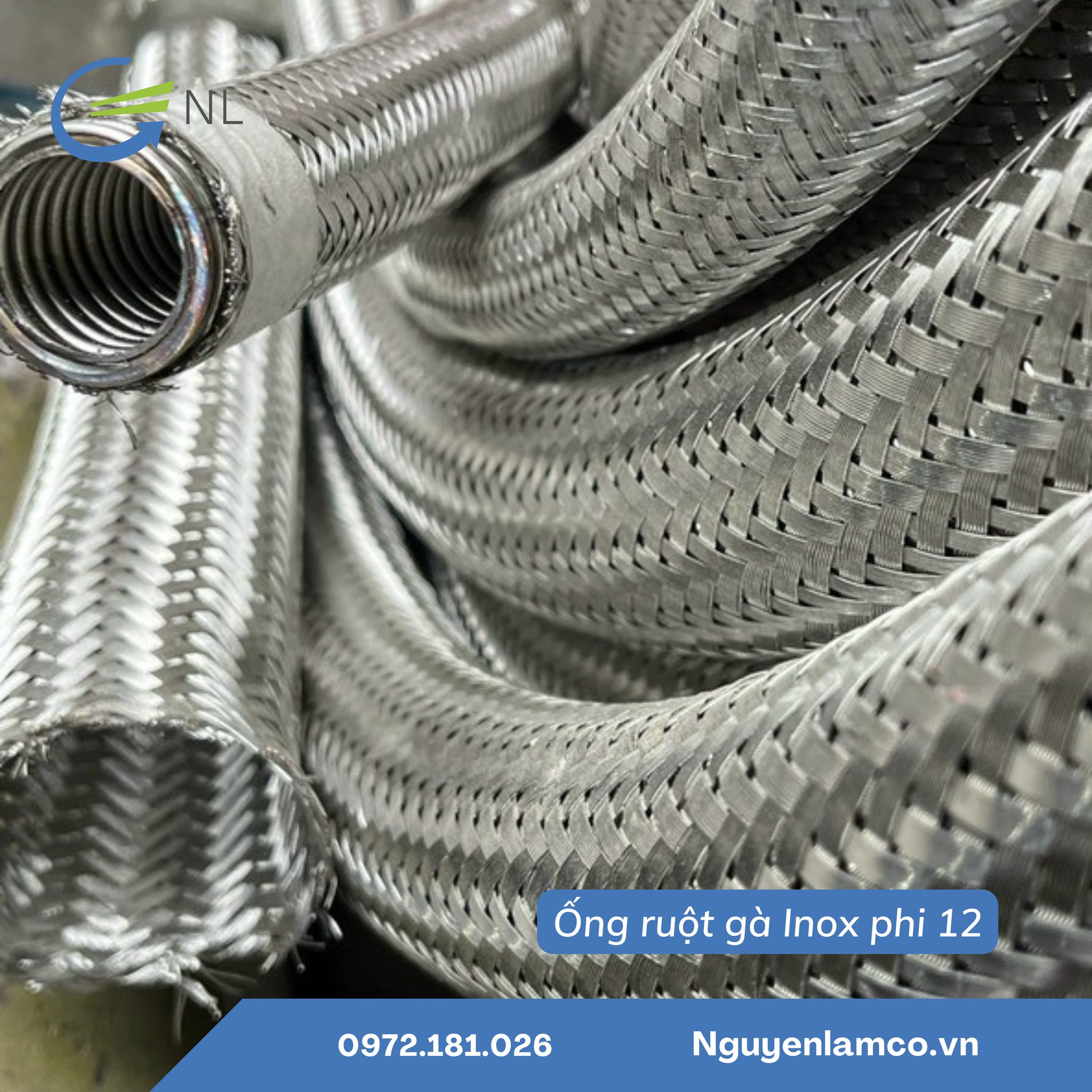 ỐNG RUỘT GÀ INOX PHI 12 LUỒN DÂY ĐIỆN CHỐNG CHÁY NỔ