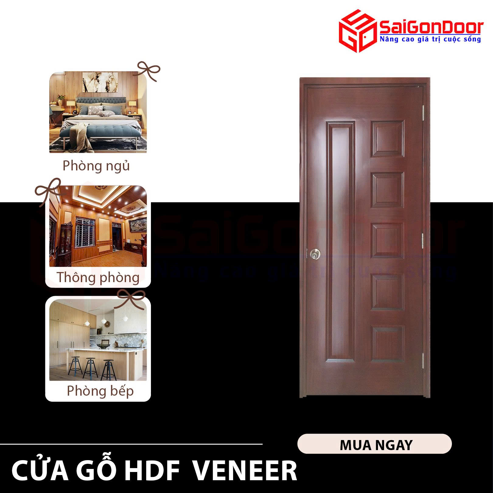 Cửa Gỗ Công Nghiệp HDF Veneer: Giải Pháp Toàn Diện Cho Không Gian Nội Thất Hiện