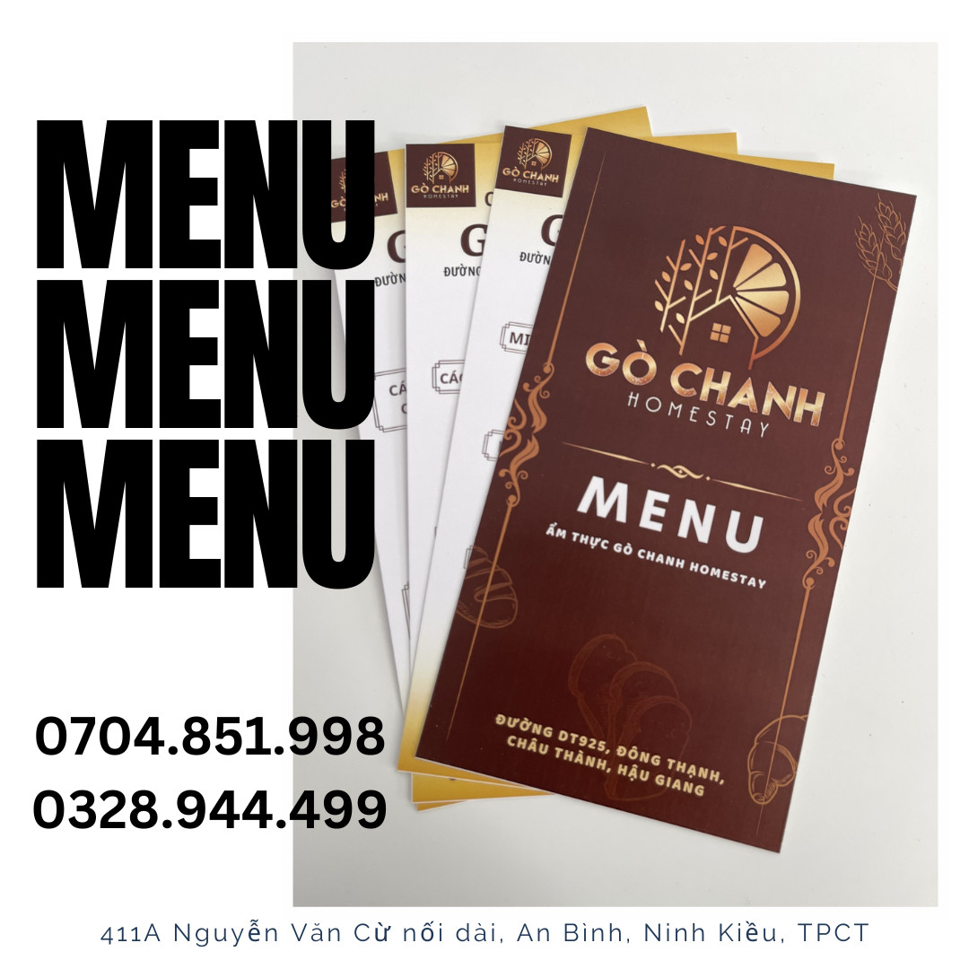 in ấn menu chuyên nghiệp tại cần thơ