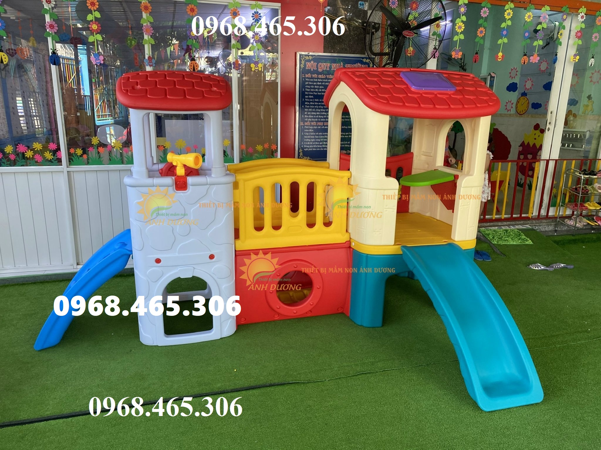 SALE Bộ cầu trượt hai khối nhà nhập khẩu chất lượng cao