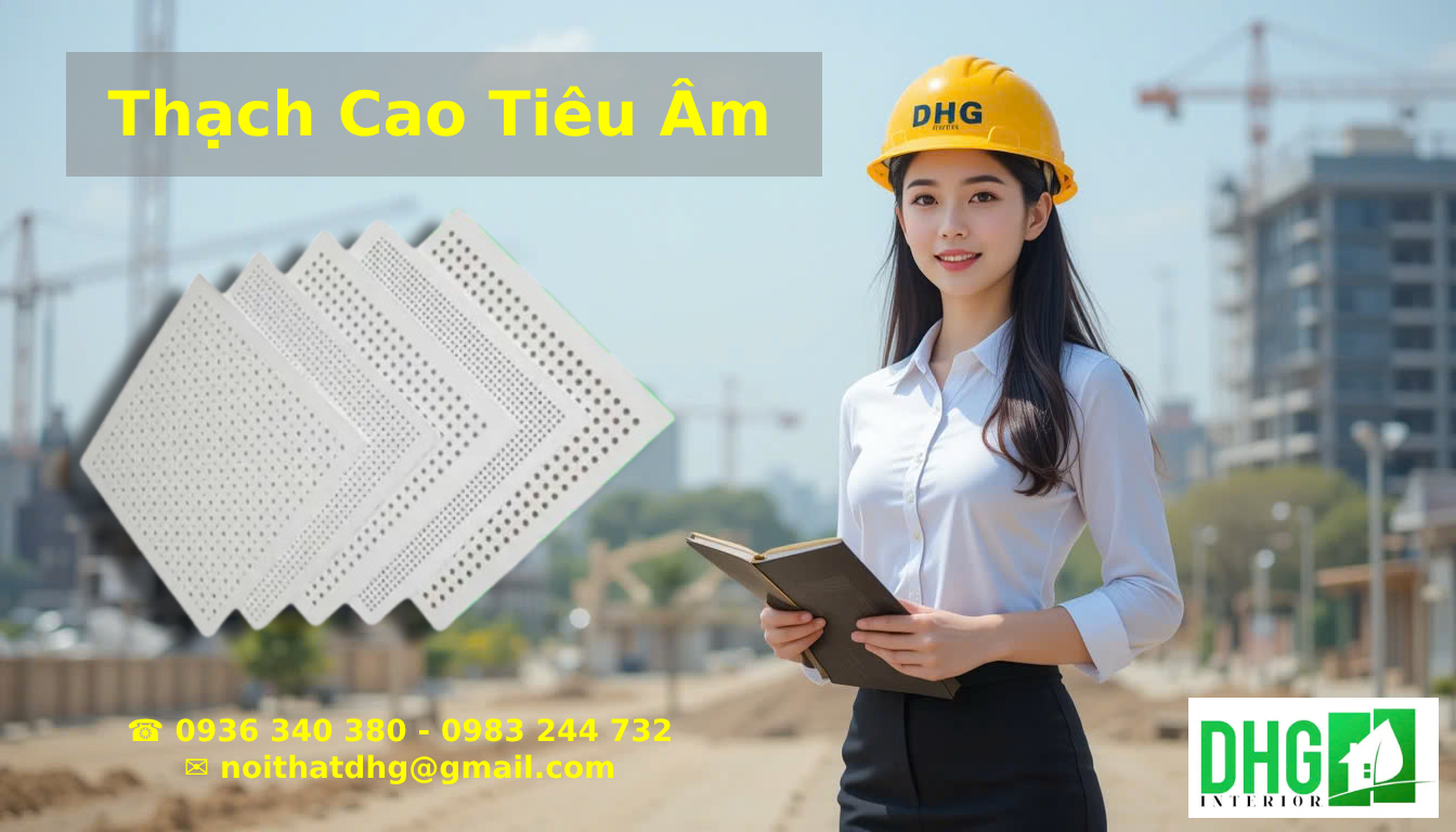 THẠCH CAO TIÊU ÂM – GIẢI PHÁP TIÊU ÂM HIỆU QUẢ CHO KHÔNG GIAN HIỆN ĐẠI