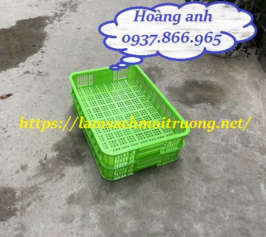 Rổ nhựa công nghiệp giá tốt, sọt nhựa rỗng, khay nhựa cao 10, khay nhựa hở tại H