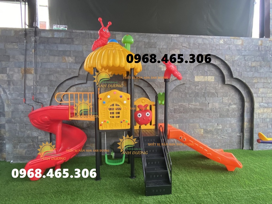 Cầu trượt trẻ em liên hoàn nhập khẩu siêu bền giá ưu đãi