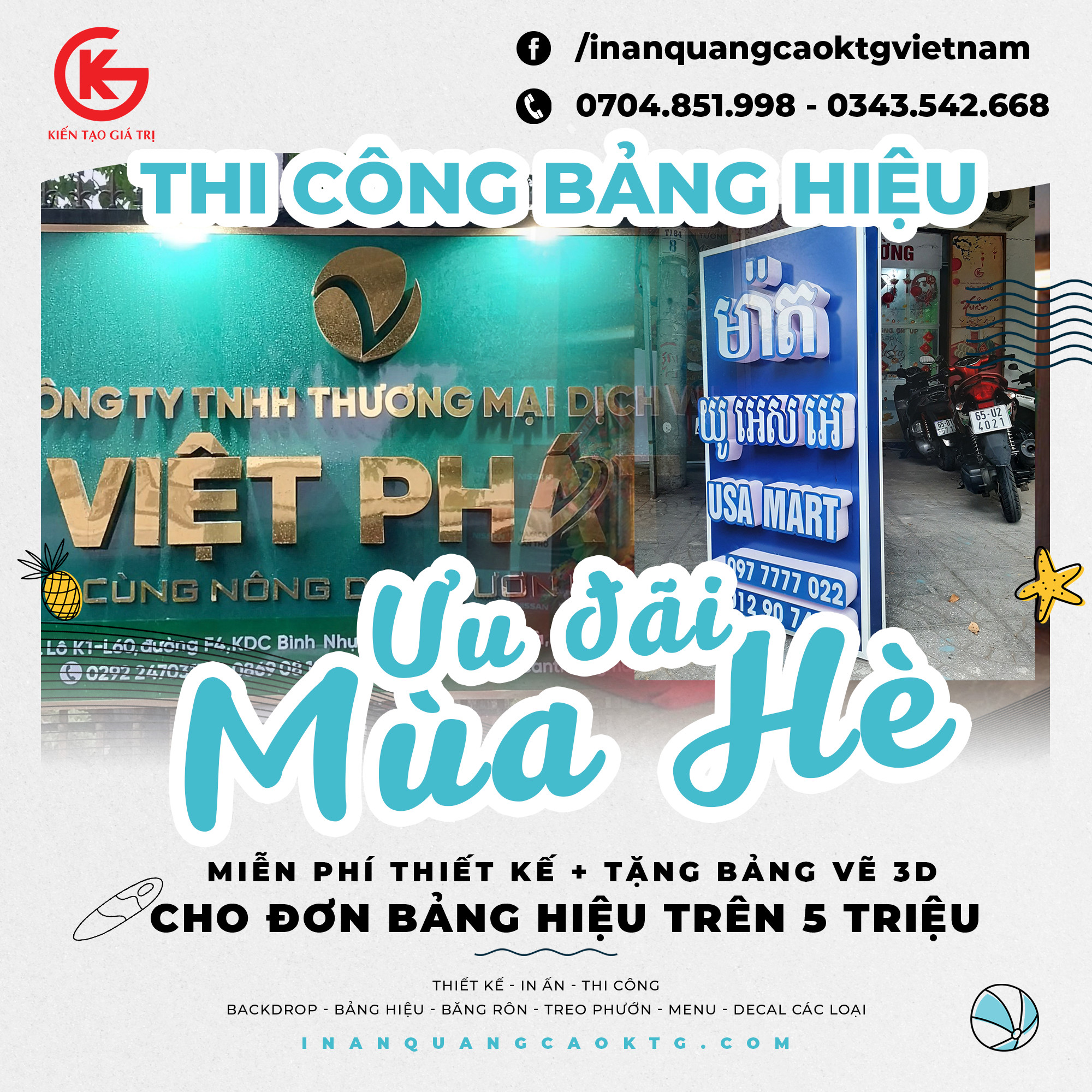 Thiết kế - In ấn - Thi công - Sản xuất - GIÁ RẺ