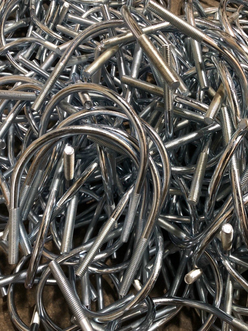 Cùm ống chữ U (U BOLT) (thép mạ kẽm / inox 304)