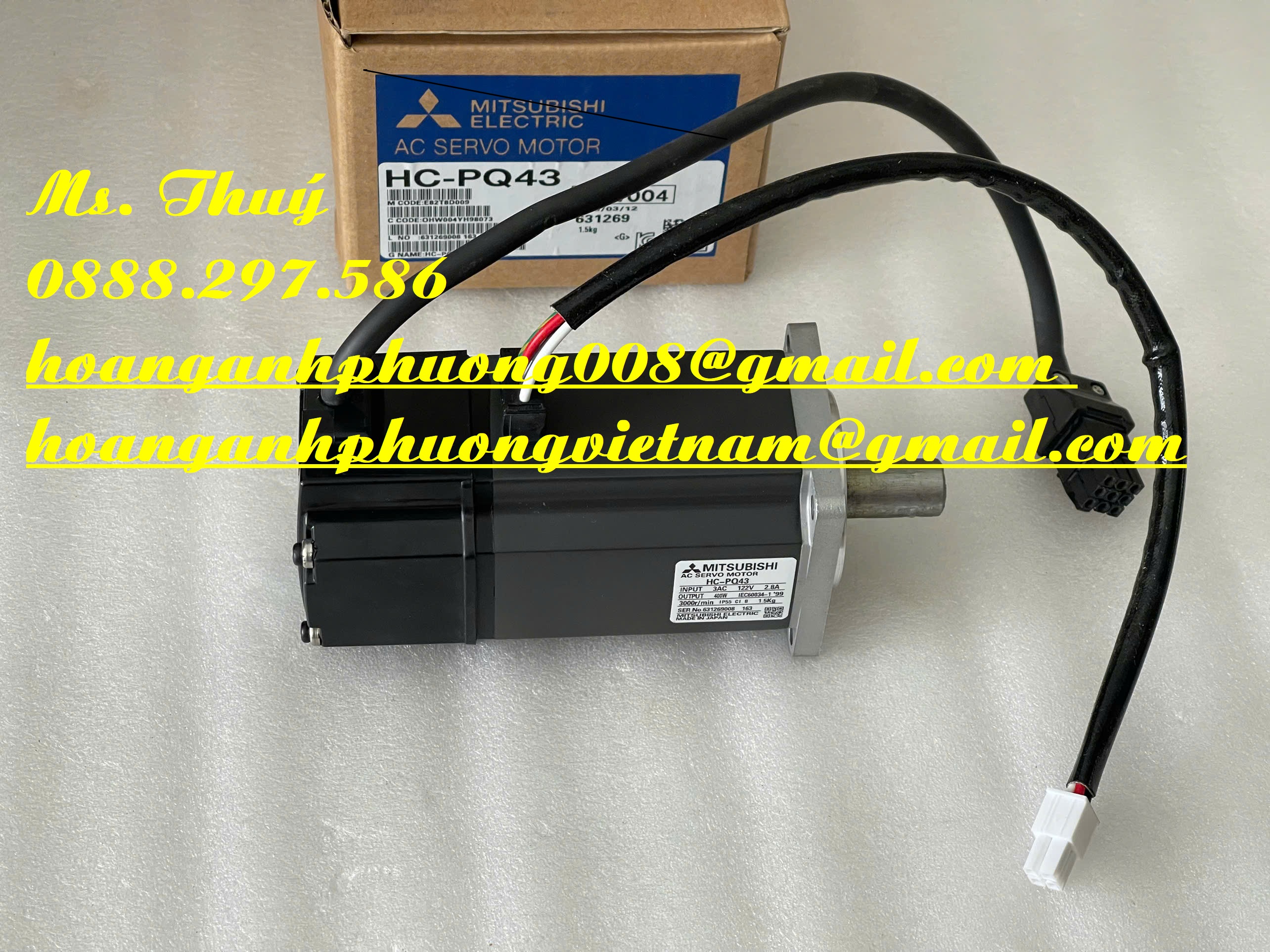 Mitsubishi HC-PQ43 - Servo Motor nhập khẩu từ Nhật