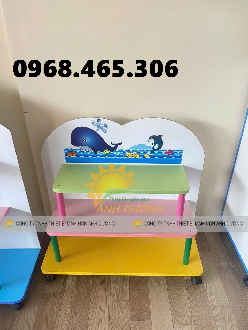 Kệ góc mầm non, kệ cá nhân mầm non, kệ nhà trẻ