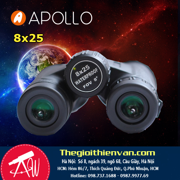 Ống nhòm APOLLO 8×25 HR (roof) Bak4 FMC 8º