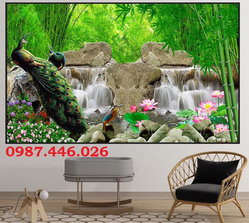 Tranh gạch ốp tường, tranh thiên nhiên đẹp