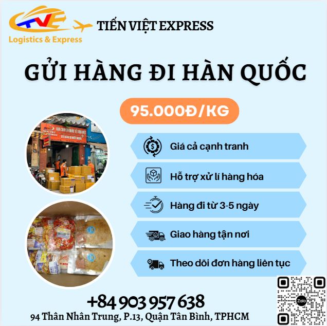 Gửi hàng đi Hàn Quốc - Tiến Việt Express