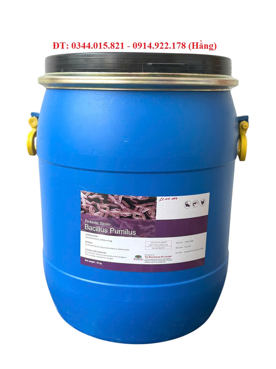 Bacillus Pumilus, men vi sinh đường ruột, giúp tôm cá tiêu hóa tốt thức ăn