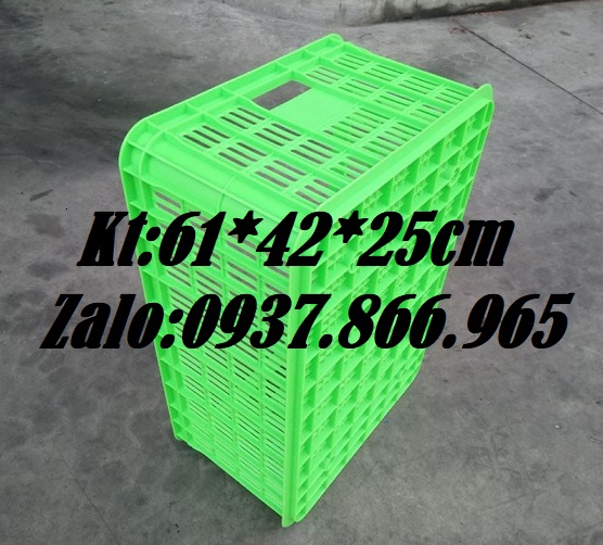 Sọt nhựa rỗng đựng đồ trong nhà máy chế biến, sóng nhựa hở, sọt như