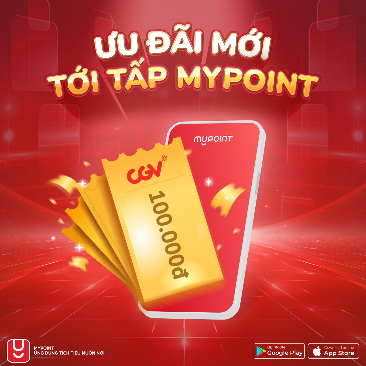 My Point: Ưu đãi giảm giá 100k khi mua vé xem phim tại CGV