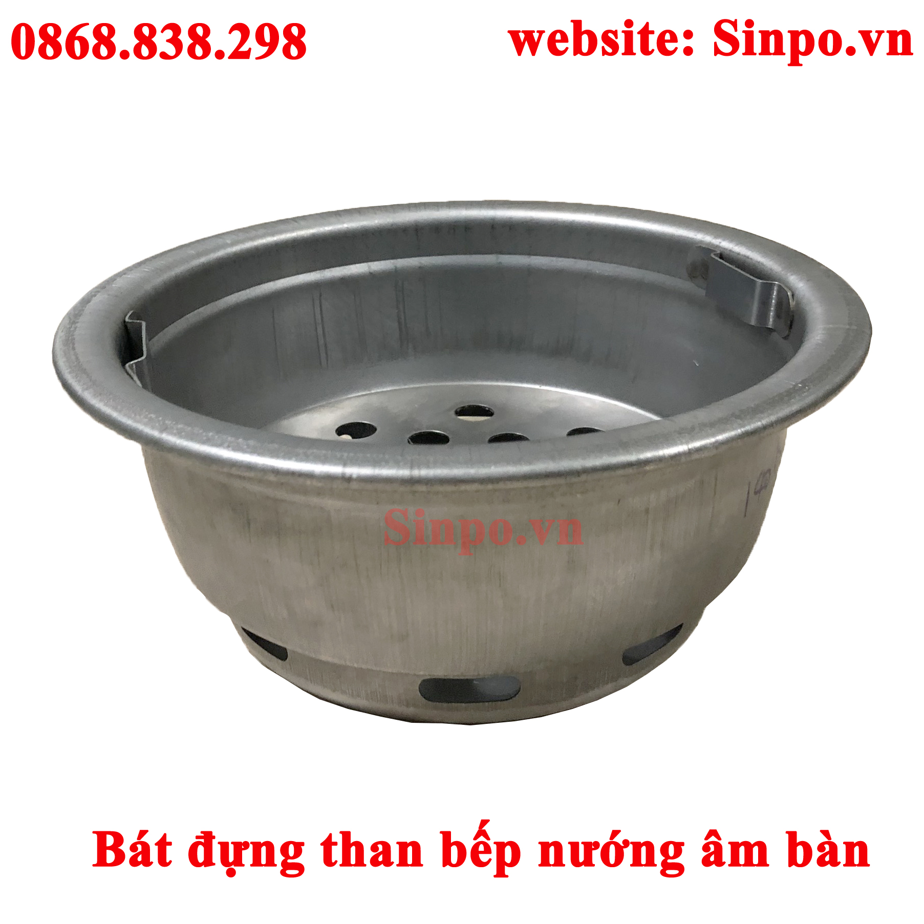 Bát đựng than bếp nướng âm bàn BBQ nhà hàng