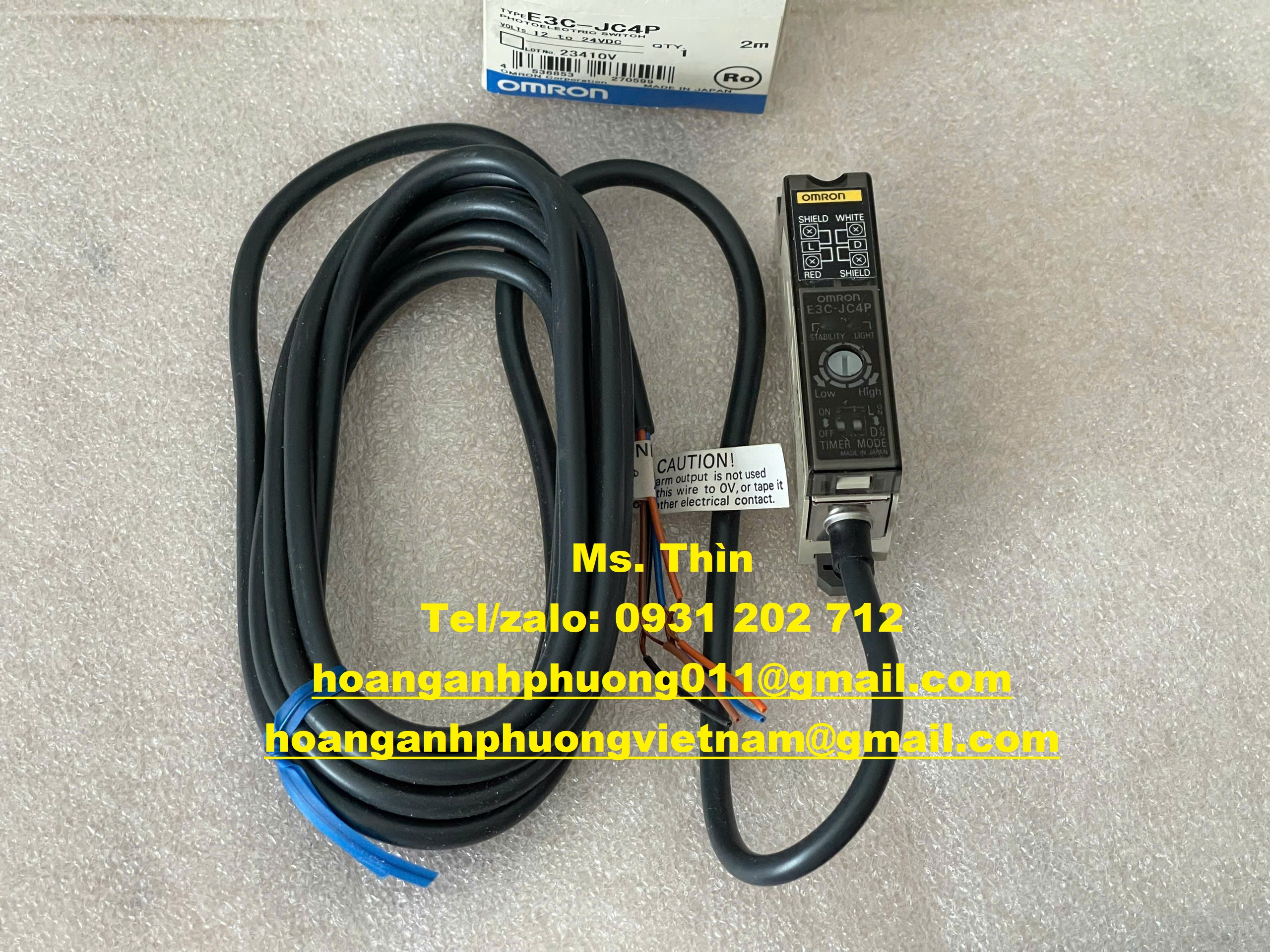 Cảm biến quang Omron, E3C-JC4P, hàng nhập giá tốt