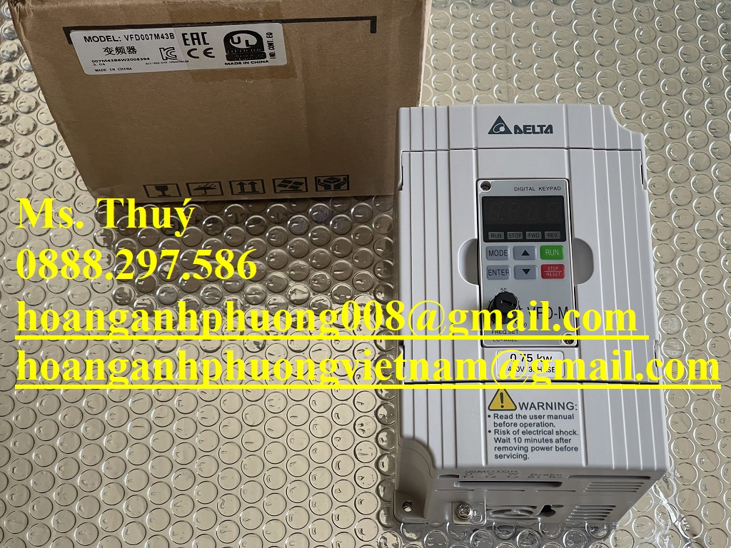 Biến tần Delta VFD007B43B - Phân phối bởi Hoàng Anh Phương
