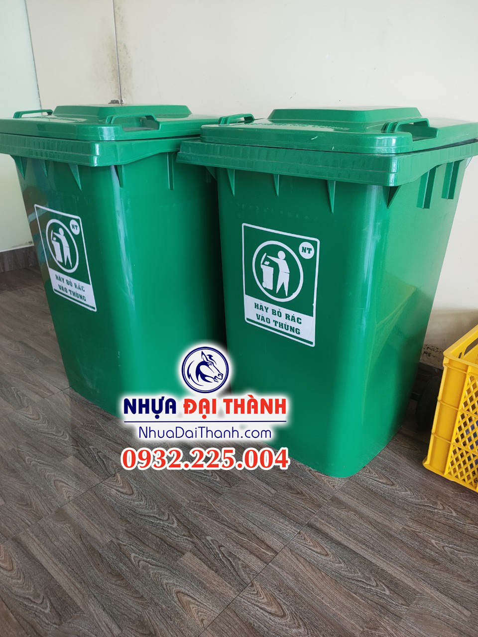 Thùng rác nhựa HDPE 360 lít Chất lượng -Nhựa Đại Thành