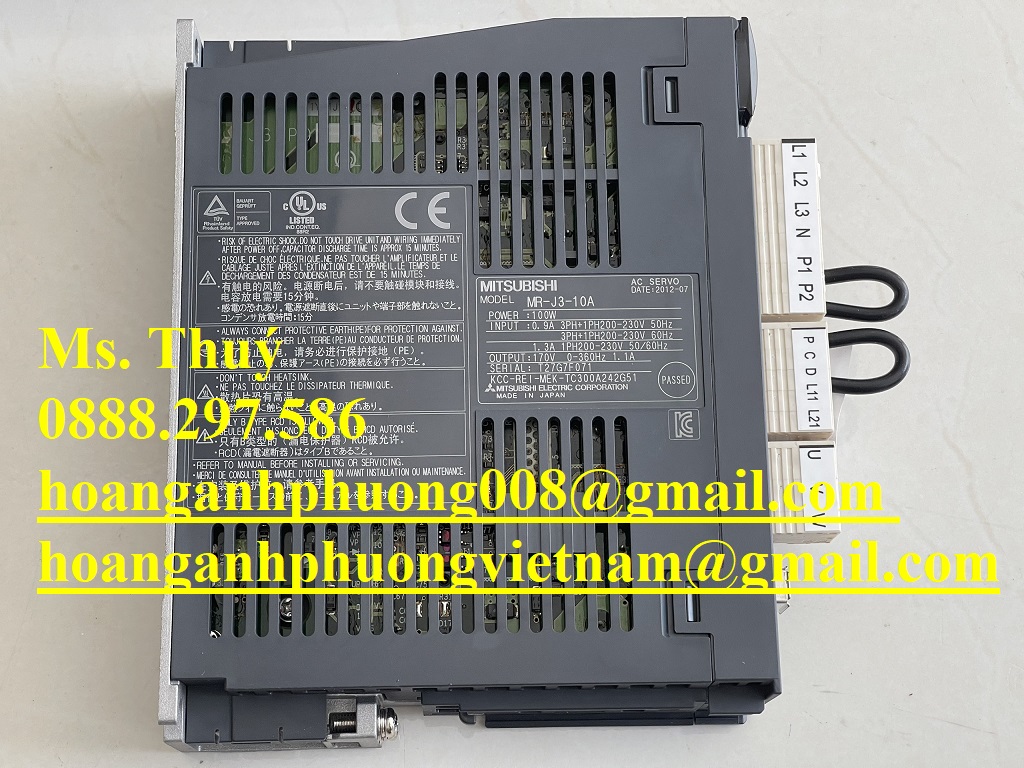 Chính hãng - Bộ điều khiển động cơ Mitsubishi MR-J3-10A