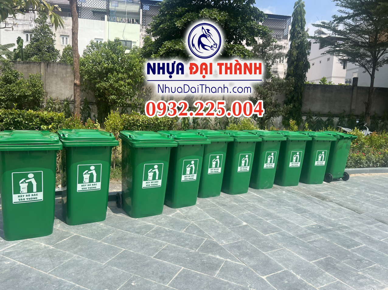 Thùng rác 240 Lít HDPE Chất lượng- tiện dụng
