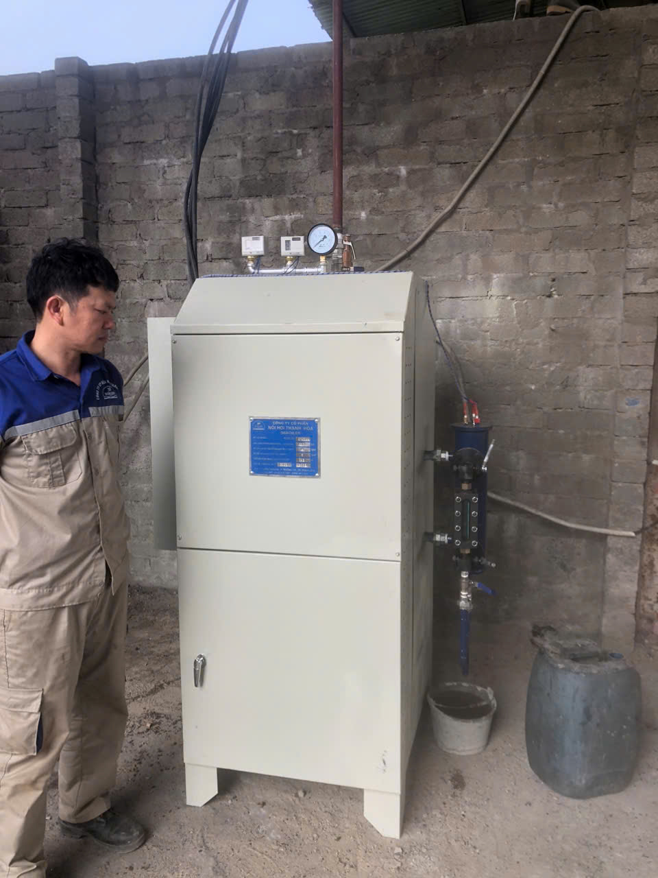 Nồi hơi đốt điện công suất 120kw