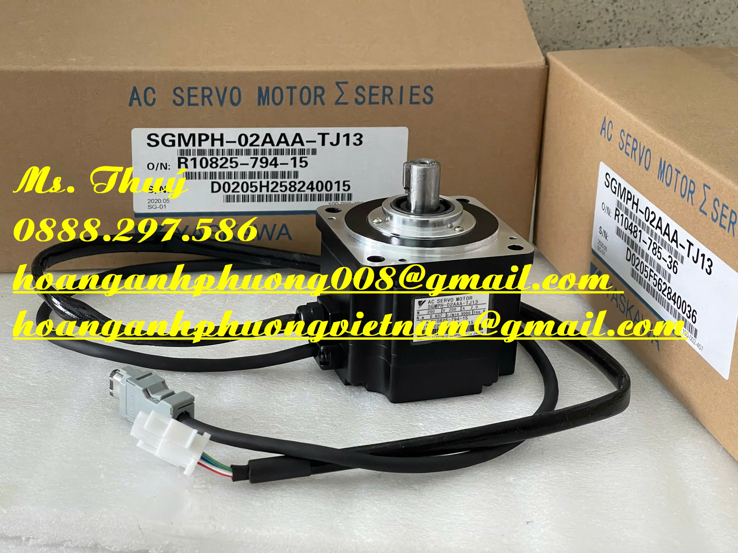 Yaskawa chính hãng - SGMPH-02AAA-TJ13 - Động cơ mới 100%