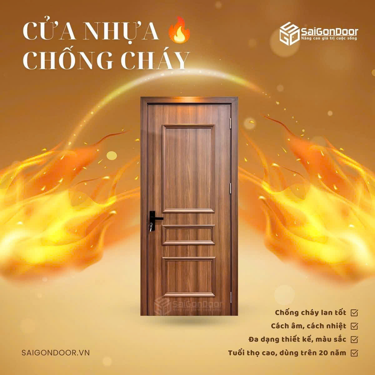 Cửa nhựa chống cháy, giải pháp an toàn và hiện đại cho mọi công trình