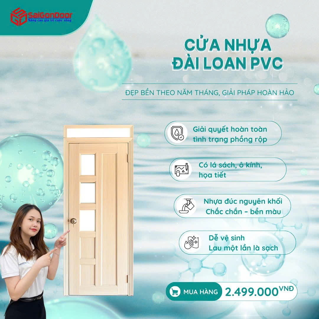 Cửa nhựa Đài Loan PVC: Giải pháp tối ưu và tiết kiệm cho ngôi nhà hiện đại