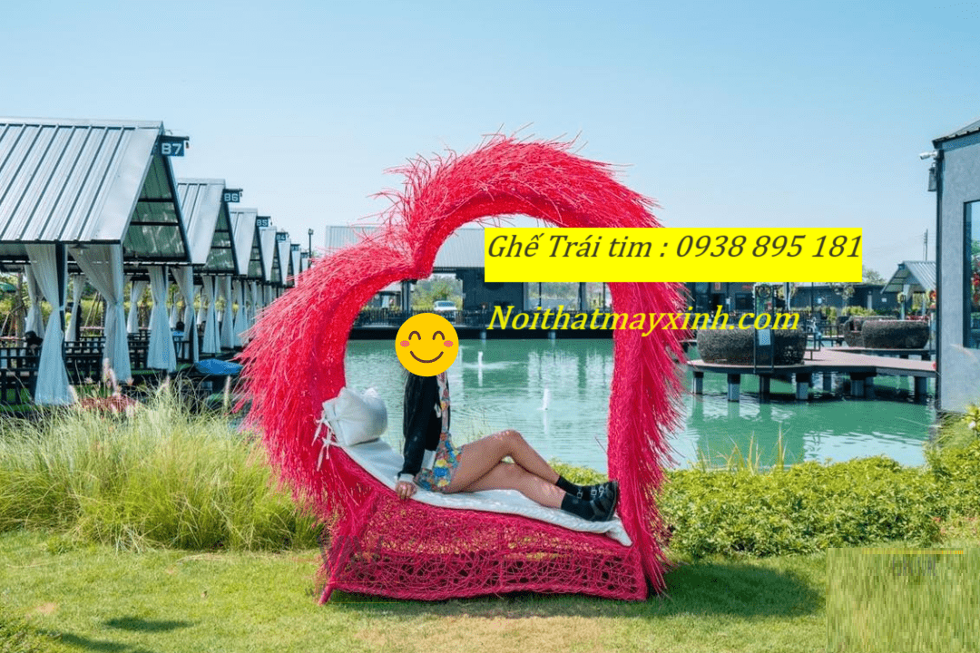 Xưởng sản xuất ghế trái tim chụp hình check in giá rẻ tại hcm