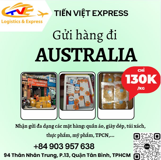 Gửi hàng đi Úc - Tiến Việt Express
