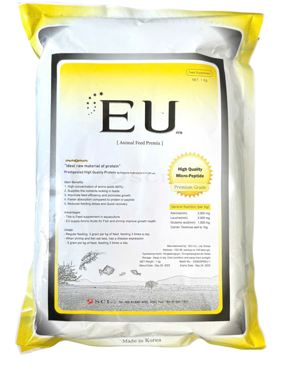 Tăng trọng EU, tăng trọng dạng bột, thức ăn bổ sung trong thủy sản