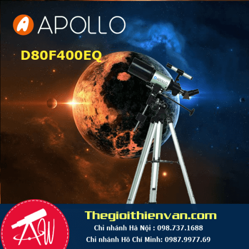 Kính thiên văn khúc xạ apollo 80F400EQ-1