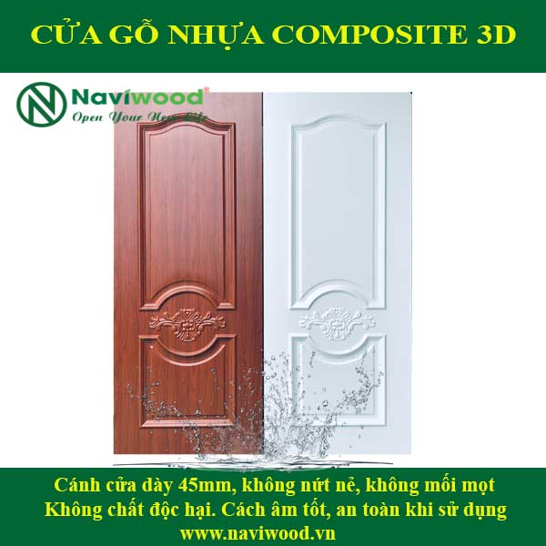 Cửa gỗ nhựa composite 3D