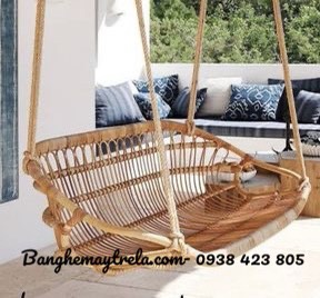 Ghế xích đu đôi mây