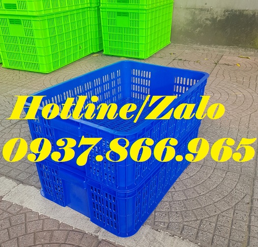 Thùng đáy đặc nan dày, thùng nhựa hở đáy đặc , sọt nhựa, sóng công n