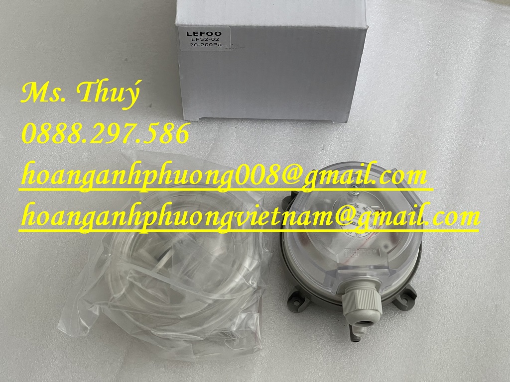 Công tắc chênh áp suất gió LEFOO LF32-02 20-200pa