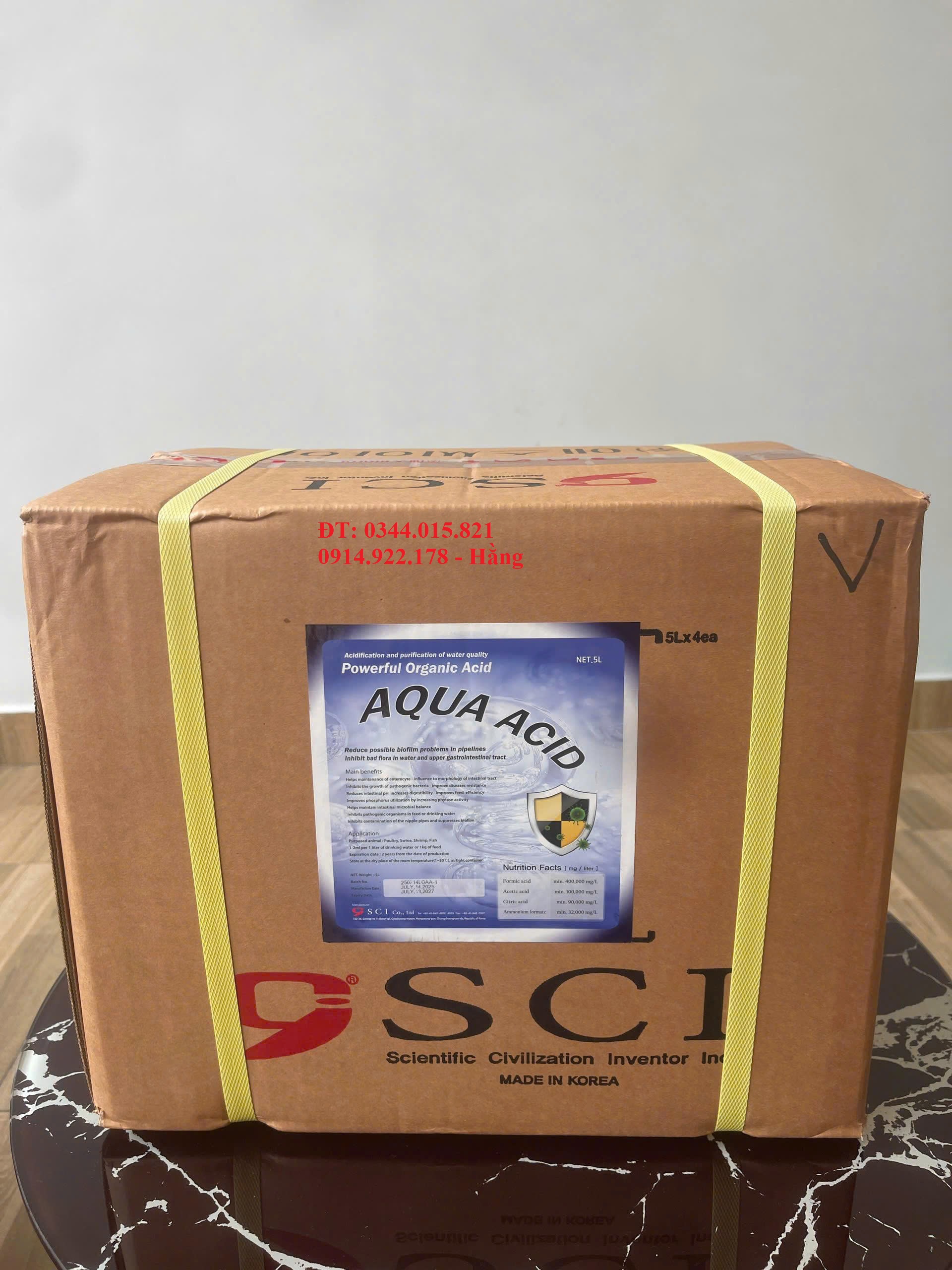 Acid hữu cơ Aqua Acid hỗ trợ đường ruột, tăng tiêu hóa cho vật nuôi