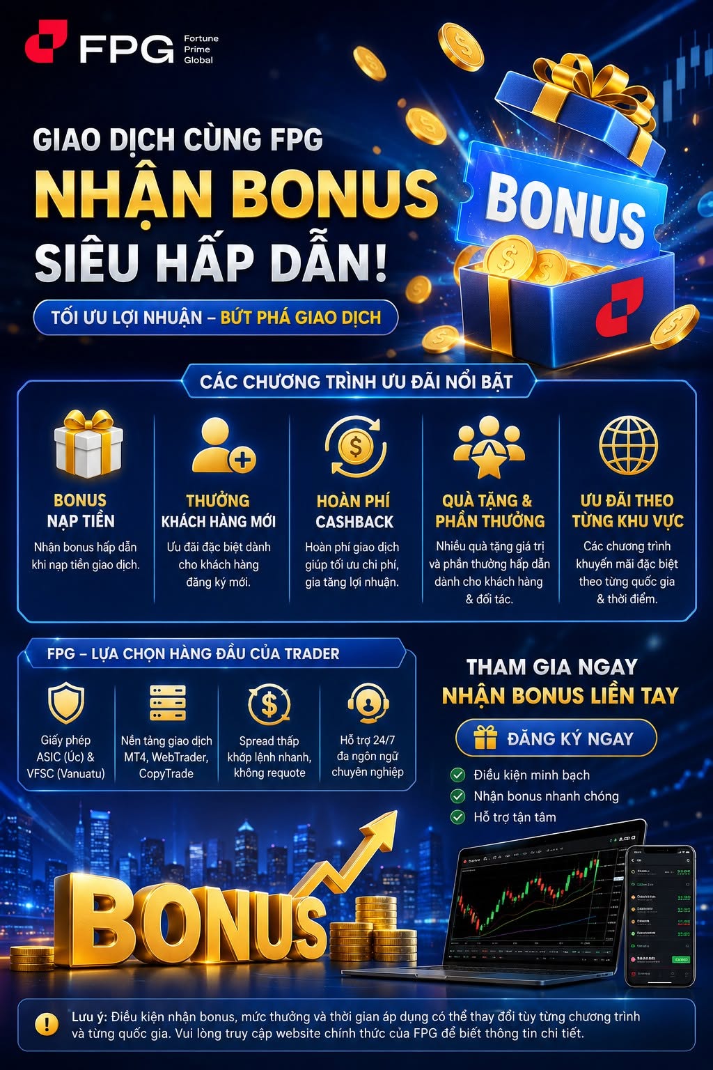 Chương trình Bonus hấp dẫn từ FPG