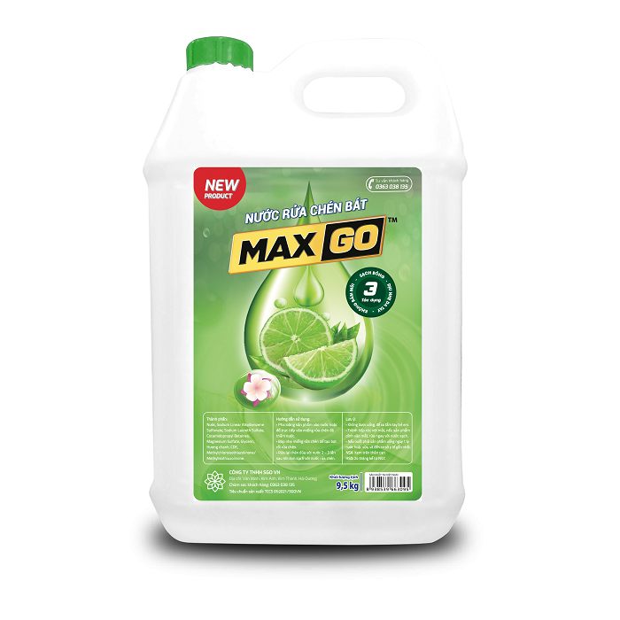 Nước rửa chénhương chanh  Maxgo siêu tiết kiệm