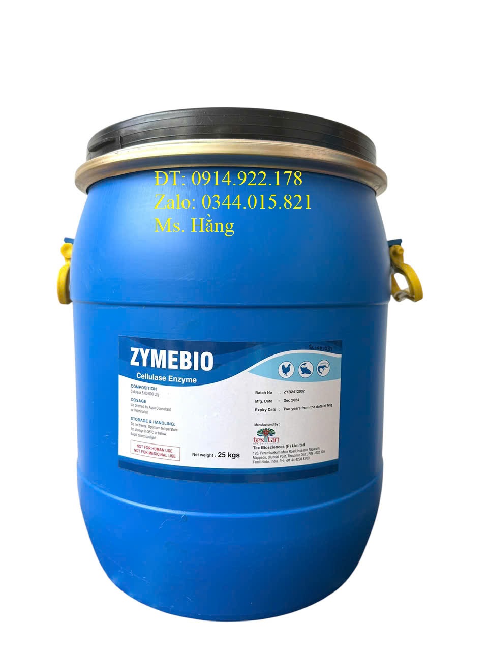 Enzyme tiêu hóa Zyme Bio, enzyme phân hủy mùn bã hữu cơ, gốc rạ, xác tảo tàn