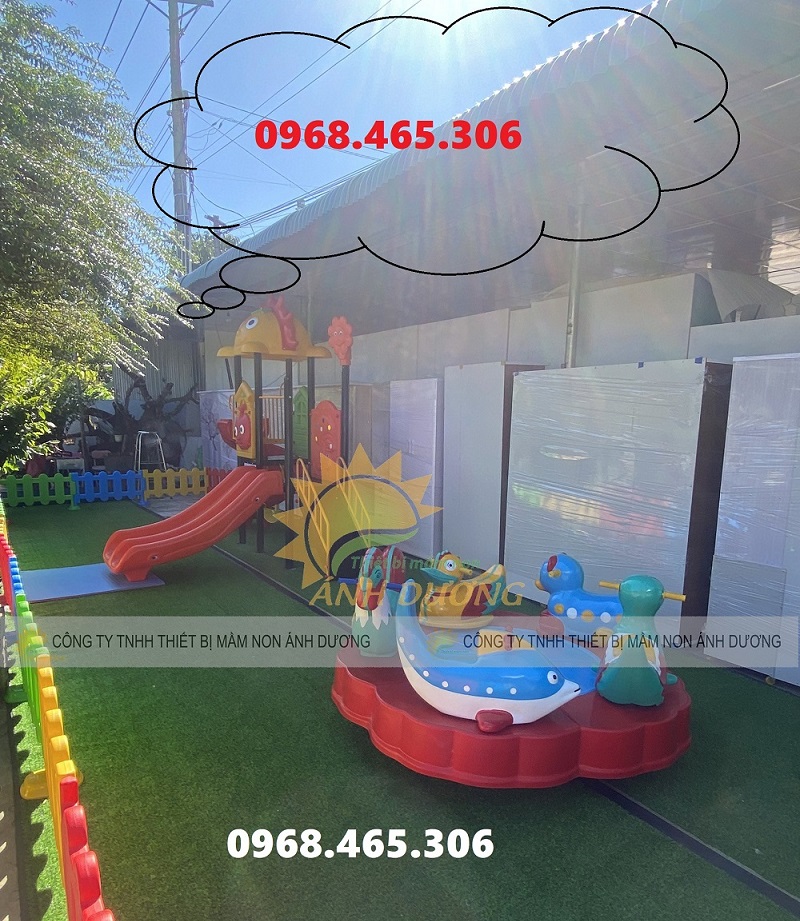 Mâm xoay 5 con giống, mâm xoay  trẻ em, đu quay mầm non