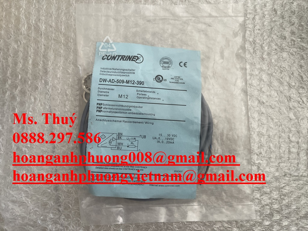 Cảm biến tiệm cận Contrinex - DW-AD-509-M12-390 - Nhập khẩu