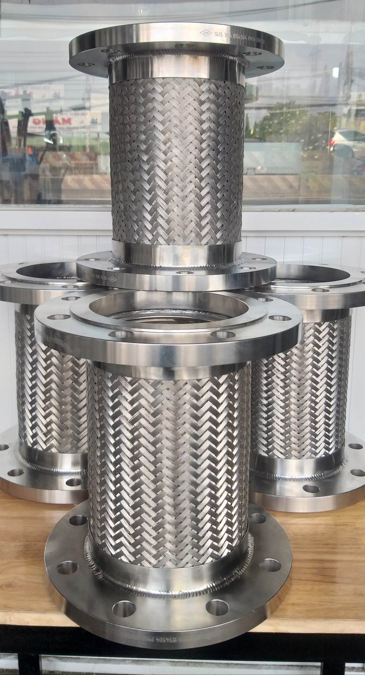 Khớp nối mềm inox 304, Khớp chống rung, Khớp giãn nở nhiệt, Khớp co giãn