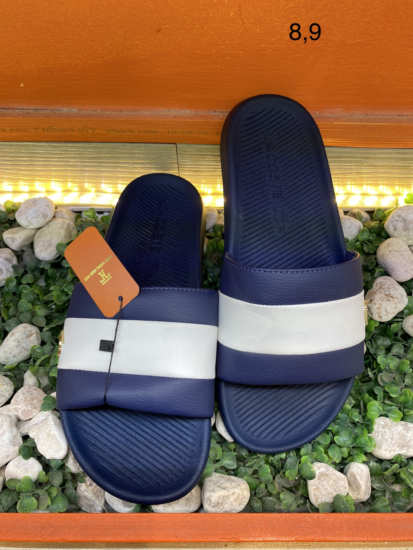 Dép cá sấu Lacoste nam chính hãng nhập Mỹ